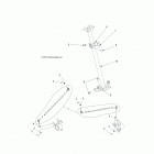 A18SVA85B5 SCRAMBLER 850 Steering, steering post asm. - a18sva85b5 (49atvsteering...