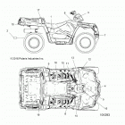 A18SWE57B1 SPORTSMAN 570 EFI X2 EPS Body, decals - a18swe57b1 (101293)