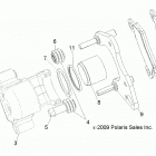 A18SWE57B1 SPORTSMAN 570 EFI X2 EPS Brakes, front caliper - a18swe57b1 (49rgrcaliper10)
