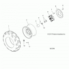A18SWE57B1 SPORTSMAN 570 EFI X2 EPS Wheels, front tire and brake disc - a18swe57b1 (101290)