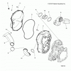 A18SXA85B1/B7/SXE85BM/BS/B9 SPORTSMAN 850 SP Body, clutch cover - a18sxa85b1  /  b7  /  sxe85bm  /  b...