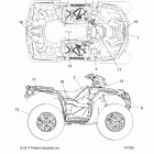 A18SXA85B1/B7/SXE85BM/BS/B9 SPORTSMAN 850 SP Body, decals - a18sxa85b1  /  b7  /  sxe85bm  /  bs  /  ...