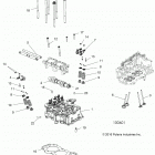 A18SXA85B1/B7/SXE85BM/BS/B9 SPORTSMAN 850 SP Engine, cylinder head, cam and valves - a18sxa85b1  /  b...