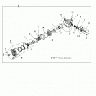 A18SXA85B1/B7/SXE85BM/BS/B9 SPORTSMAN 850 SP Drive train, front gearcase internals (from 8  /  7  /  ...