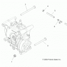 A18SXA85B1/B7/SXE85BM/BS/B9 SPORTSMAN 850 SP Drive train, gearcase mounting, rear - a18sxa85b1  /  b7...