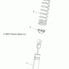 A18SXA85B1/B7/SXE85BM/BS/B9 SPORTSMAN 850 SP Suspension, shock, front - a18sxa85b1  /  b7  /  sxe85bm...