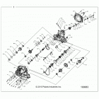 A18SXA85B1/B7/SXE85BM/BS/B9 SPORTSMAN 850 SP Drive train, main gearcase - a18sxe85bm  /  bs  /  b9 (1...