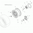 A18SXA85B1/B7/SXE85BM/BS/B9 SPORTSMAN 850 SP Wheels, rear and hub - a18sxa85b1  /  b7 (49atvwheelrear...
