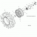 A18SXM95AL SPORTSMAN 1000 HIGH LIFTER Wheels, front and hub - a18sxm95al