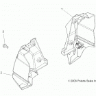A18SXN85A8 SPORTSMAN 850 HIGH LIFTER Body, rear bumper - a18sxn85a8