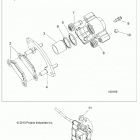 A18SXN85A8 SPORTSMAN 850 HIGH LIFTER Brakes, rear caliper - a18sxn85a8