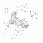 A18SXN85A8 SPORTSMAN 850 HIGH LIFTER Engine, mounting and transmission mounting - a18sxn85a8