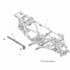 A18SYE85BB 850 SPORTSMAN TOURING SP Chassis, main frame - a18sye85bb (49atvframe15850trg)