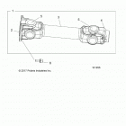 A18SYE85BB 850 SPORTSMAN TOURING SP Drive train, prop shaft, rear - a18sye85bb (101255)