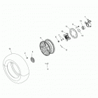 A18SYS95CU/EU SPORTSMAN TOURING TRACTOR 1000 Wheels, front and hub - a18sys95cu  /  eu (49atvwheelfrt...