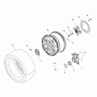 A18SYS95CU/EU SPORTSMAN TOURING TRACTOR 1000 Wheels, rear and hub - a18sys95cu  /  eu (49atvwheelrr15...