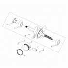 A18YAK11N4/N6/B4/B6 OUTLAW 110 Engine, crankshaft and piston - a18yak11n4  /  n6  /  b4...