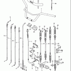 LT-4WD Quad Runner Handlebar - control cable (model j / k / l / m / n / p /...