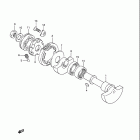 LT250R Quad Racer 1985-1992 Crank balancer (model f / g)