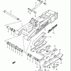 LT250R Quad Racer 1985-1992 Rear swinging arm (model h / j / k / l)