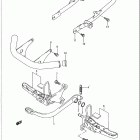 LT250S Quad Sport 1989-1990 Rear brake - footrest