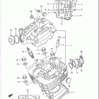 LT250S Quad Sport 1989-1990 ГОЛОВКА ЦИЛИНДРА