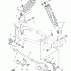 KODIAK 450 4WD (YFM45KDXJG/YFM45KDXJR) Задняя подвеска
