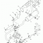 KODIAK 450 4WD (YFM45KDXJG/YFM45KDXJR) Выхлопная система