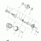 KODIAK 450 4WD HUNTE (YFM45KDHJF) Коленчатый вал и Поршень