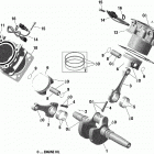 001 - Maverick Sport 1000R - DPS - T1B Series Коленвал,поршень и цилиндр