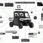 002 - Defender HD8 - North America 09- decals defender - hd8 - xt cab