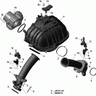 003 - Maverick Sport 1000R - DPS - International - Non European Communities Коллектор воздухозаборника и корпус дросселя