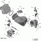003 - Traxter HD10 - T1B Series 02- air intake manifold and throttle body - hd10