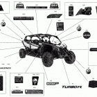 007 - Maverick MAX Turbo R - North America 09- decals maverick max - turbo r - package std - north ...
