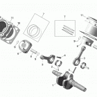 1- Commander 800R EFI 01- crankshaft, piston and cylinder - 800r efi