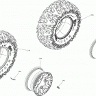 1- Maverick X3 900HO 07- wheels and tires - front and rear - package std