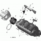 1- Maverick X3 900HO 02- air intake manifold and throttle body 900 ho