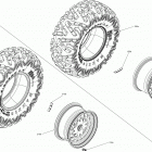 Commander 800R EFI 07- wheels and tires commander - package std