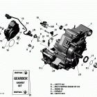 Commander MAX 800R EFI 01- gear box assy - 850 efi