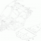 Maverick X3 900HO 09- body floor part maverick x3 can-am red models - pack...