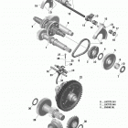 Traxter MAX HD10 01- gear box and components with lockable differential