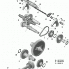 Traxter MAX HD10 01- gear box and components without lockable differentia...