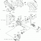 MULE PRO-FXR (KAF820KKF) Brake pedal  /  throttle lever