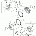 MULE SX (KAF400HKF) Front hubs  /  brakes