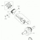 MULE SX (KAF400LKF) Crankshaft  /  piston(s)