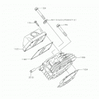 MULE SX (KAF400SKF) ГОЛОВКА ЦИЛИНДРА