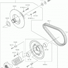 MULE SX (KAF400SKF) Driven converter  /  drive belt