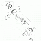 MULE SX (KAF400SKS) Crankshaft  /  piston(s)