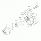 TERYX4 (KRT800FKF) Front hubs  /  brakes