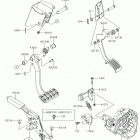TERYX4 (KRT800HKF) Brake pedal  /  throttle lever